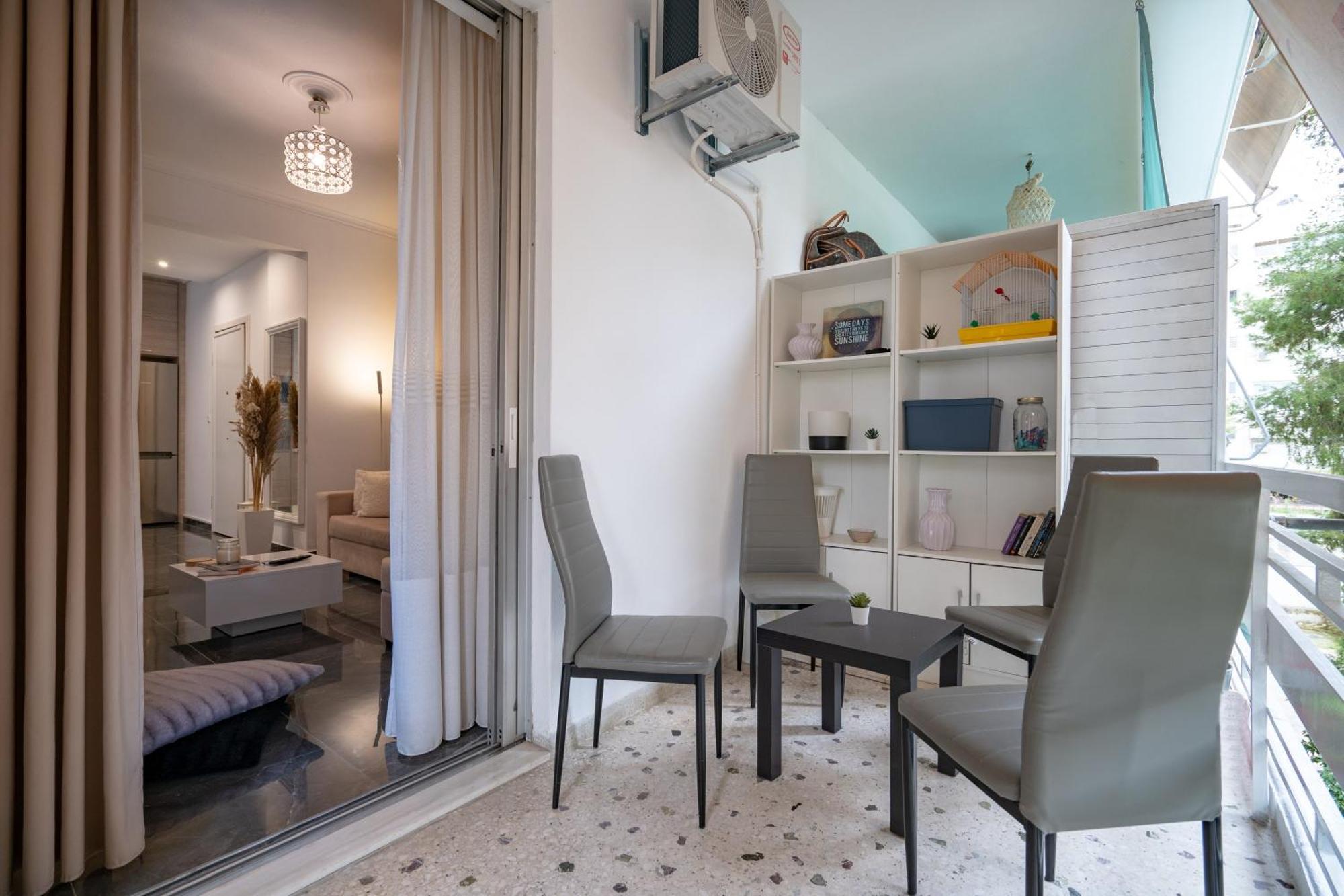 Neo Irakleio Train St. 1 Bedrm 4 Pers. Apartment Aten Exteriör bild