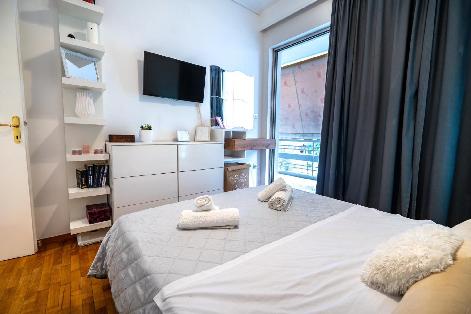 Neo Irakleio Train St. 1 Bedrm 4 Pers. Apartment Aten Exteriör bild